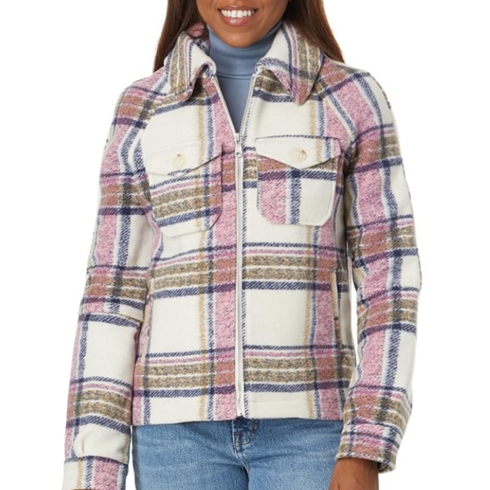 Avec Les Filles Pink and Blue Plaid Jacket - Picture 15 of 16